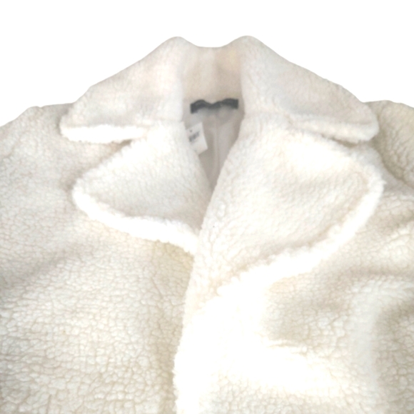 NWT Banana Republic white jacket, size small sharpa style NWT - Picture 10 of 16